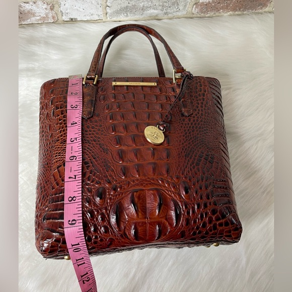 Brahmin Cognac Brown Leather Shoulder Bag - Picture 12 of 16